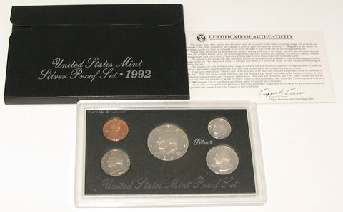 1992 US Mint Silver Proof Set