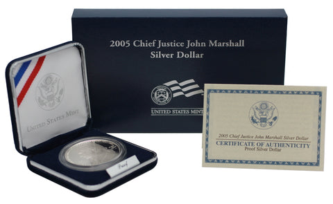 2005 Chief Justice John Marshall Commemorative Silver Dollar Proof