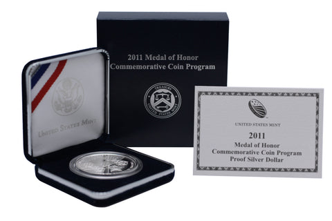 2011 Medal of Honor Commemorative Silver Dollar Proof