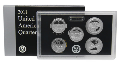 2011 Silver America the Beautiful Quarter Proof Set