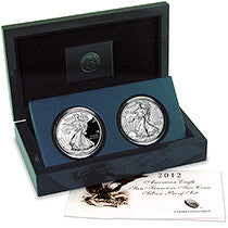 2012 Silver American Eagle 2-Coin Set