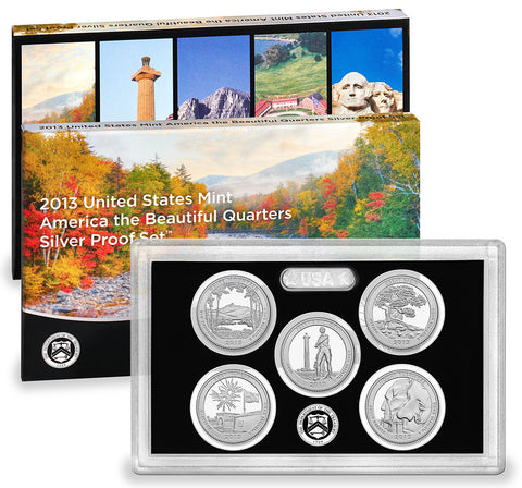 2013 Silver America the Beautiful Quarter Proof Set