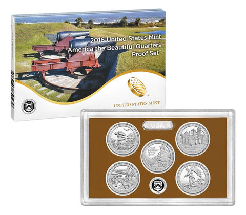 2016 America the Beautiful Quarter Proof Set