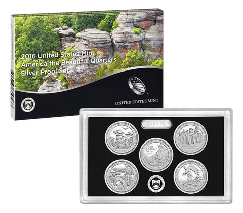 2016 Silver America the Beautiful Quarter Proof Set