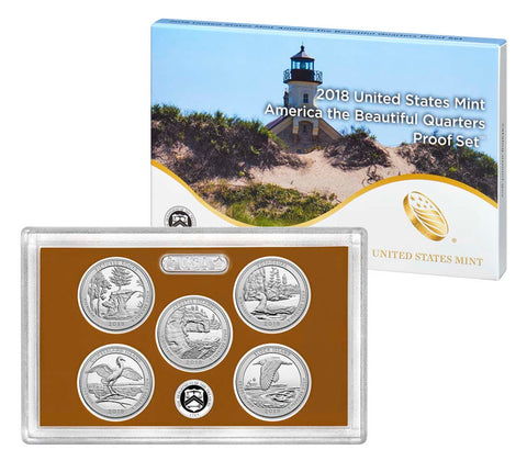 2018 America the Beautiful Quarter Proof Set