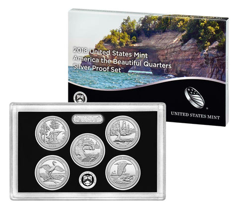 2018 Silver America the Beautiful Quarter Proof Set