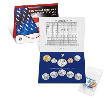 2019 US Mint Uncirculated Coin Set (with Bonus 2019-W Uncirculated Penny)