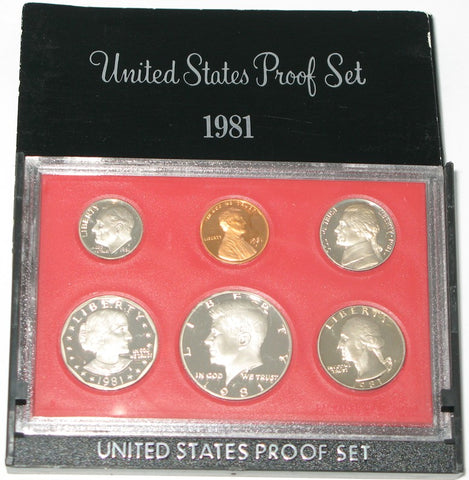 1981 US Mint Proof Set (Type 1)