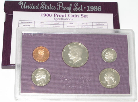 1986 US Mint Proof Set