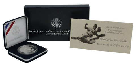 1997 Jackie Robinson Commemorative Silver Dollar Proof