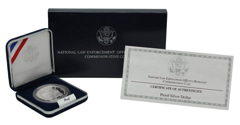1997 National Law Enforcement Commemorative Silver Dollar Proof