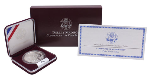 1999 Dolley Madison Commemorative Silver Dollar Proof