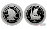 2000 Leif Ericson 2-Coin Commemorative Silver Dollar Proof Set