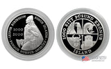 2000 Leif Ericson 2-Coin Commemorative Silver Dollar Proof Set