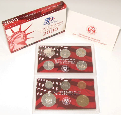 2000 US Mint Silver Proof Set