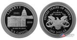 2001 Capitol Visitor Center Commemorative Silver Dollar Proof
