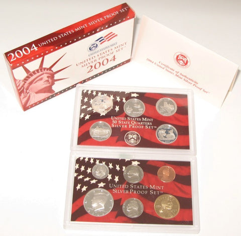 2004 US Mint Silver Proof Set