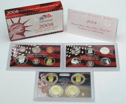 2008 US Mint Silver Proof Set