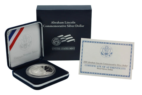 2009 Abraham Lincoln Commemorative Silver Dollar Proof