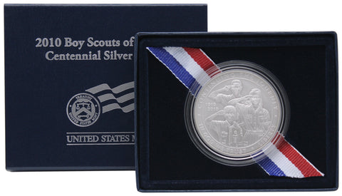 2010 Boy Scouts of America Commemorative Silver Dollar Uncirculated