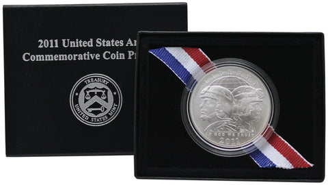 2011 United States Army Commemorative Silver Dollar Uncirculated