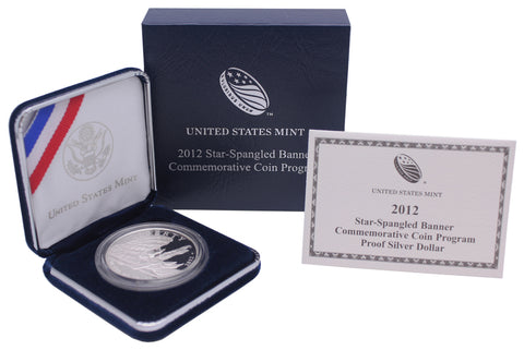 2012 Star Spangled Banner Commemorative Silver Dollar Proof