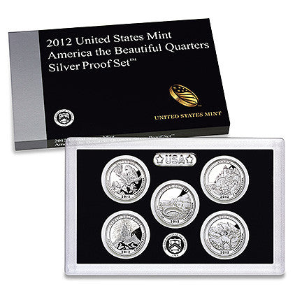 2012 Silver America the Beautiful Quarter Proof Set