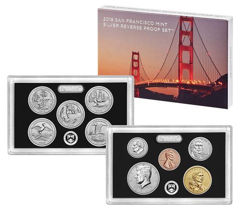 2018 US Mint Silver Reverse Proof Set